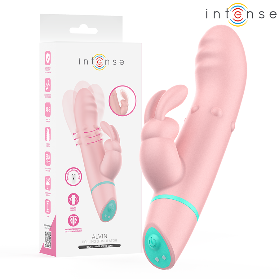 INTENSE – ALVIN RABBIT STIMULATOR  ROLLING VIBRATOR + OSCILLATING
