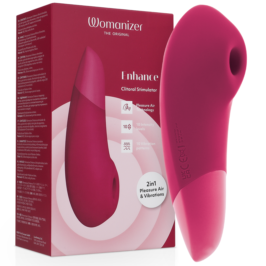 WOMANIZER – ENHANCE CLITORIAL STIMULATOR VIBRANT PINK