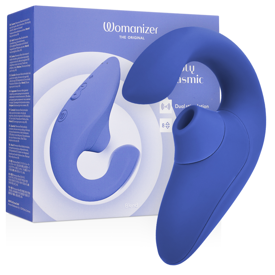 WOMANIZER – BLEND RABBIT VIBRATOR STIMULATOR VIBRANT BLUE