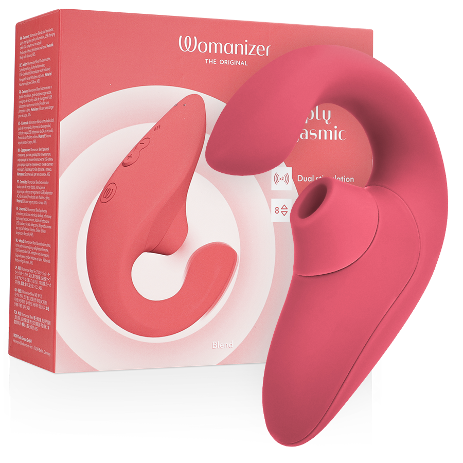 WOMANIZER – BLEND RABBIT VIBRATOR STIMULATOR VIBRANT ROSE