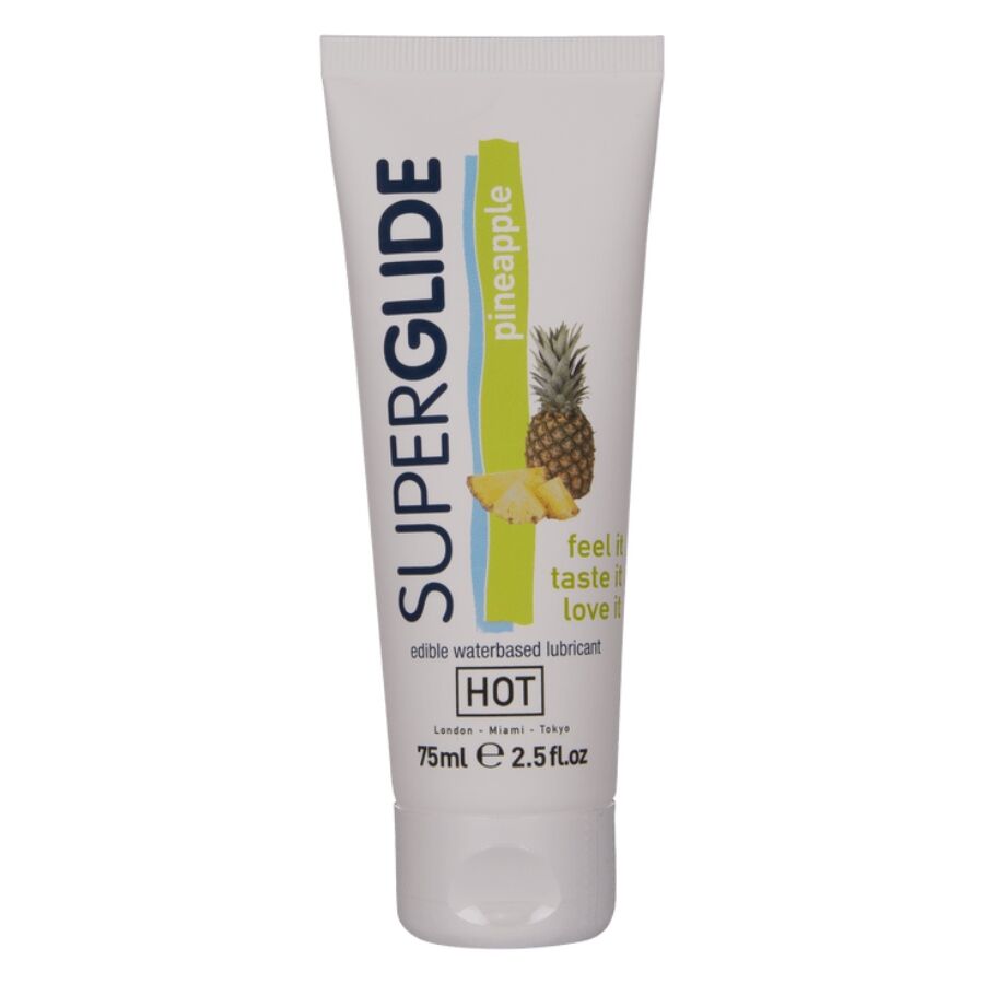 HOT – SUPERGLIDE EDIBLE LUBRICANT WATERBASED PINEAPPLE 75 ML