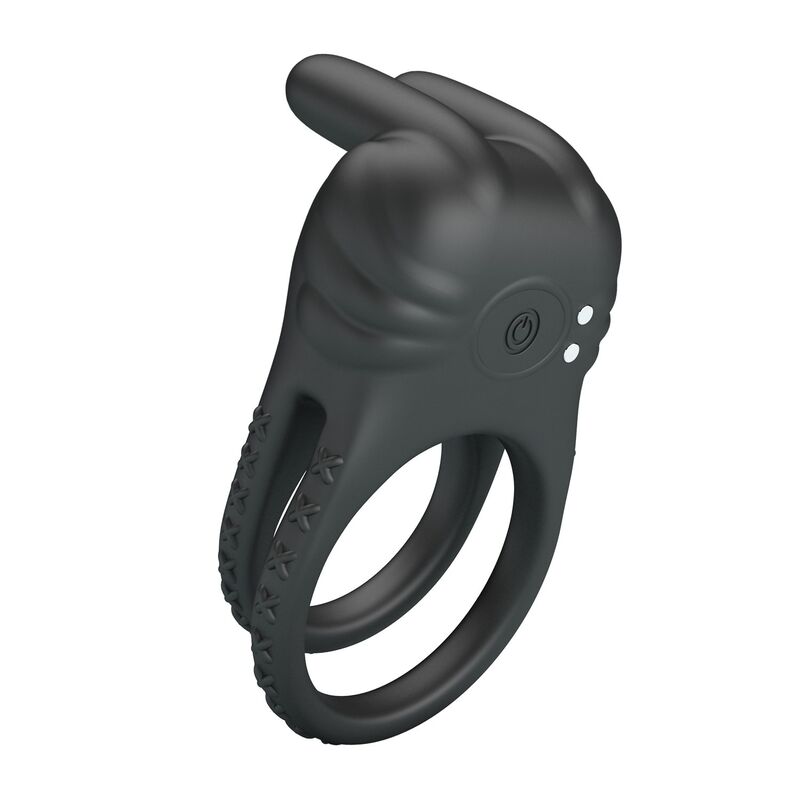PRETTY LOVE – SINI RECHARGEABLE VIBRATING COCK RING 10 FUNCTIONS BLACK